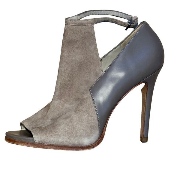 Costume National Peep Toe - Beige Booties - Size 10 - Picture 1 of 9